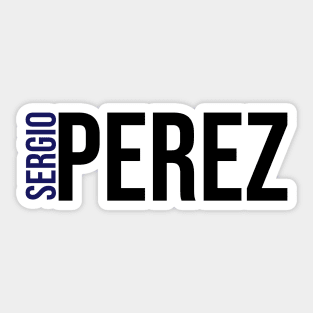 Sergio Perez Driver Name - 2022 Season Sticker